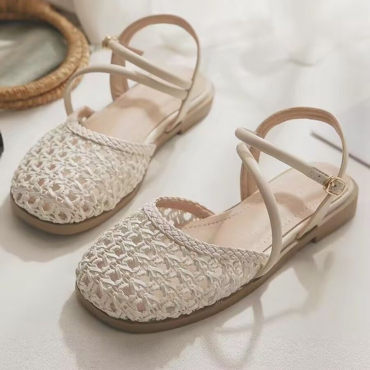 Slingback Pumps Women - Sandal tertutup gaya Prancis untuk Wanita,