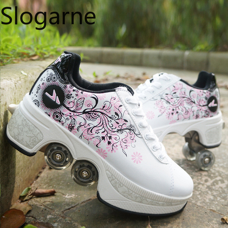 Women'S Shoes To Men'S Size - Sepatu Roda Deformasi 4 Roda Wanita,