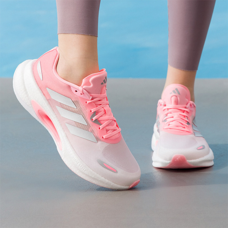 Women'S Shoes Pink Adidas - adidas Gradient Pink White Cushion Sepatu