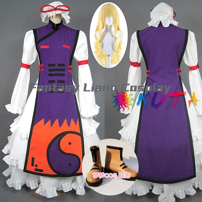 Women Shoes Japan - Kostum Cosplay Anime Yakumo Yukari Sepatu