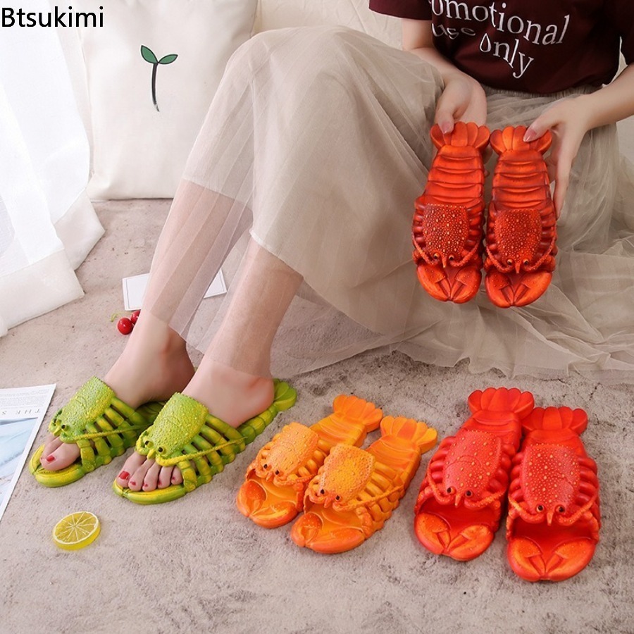 Women'S Shoes To Men'S Size - Sandal Lobster Kartun Musim Panas 2026