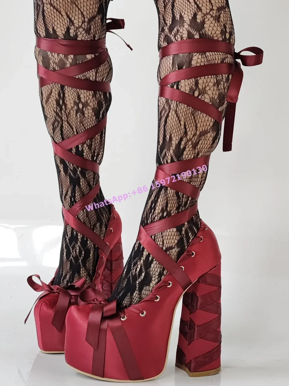 Sepatu pump Platform pita Sati - Ribbon Tie Heel ulasan dan harga