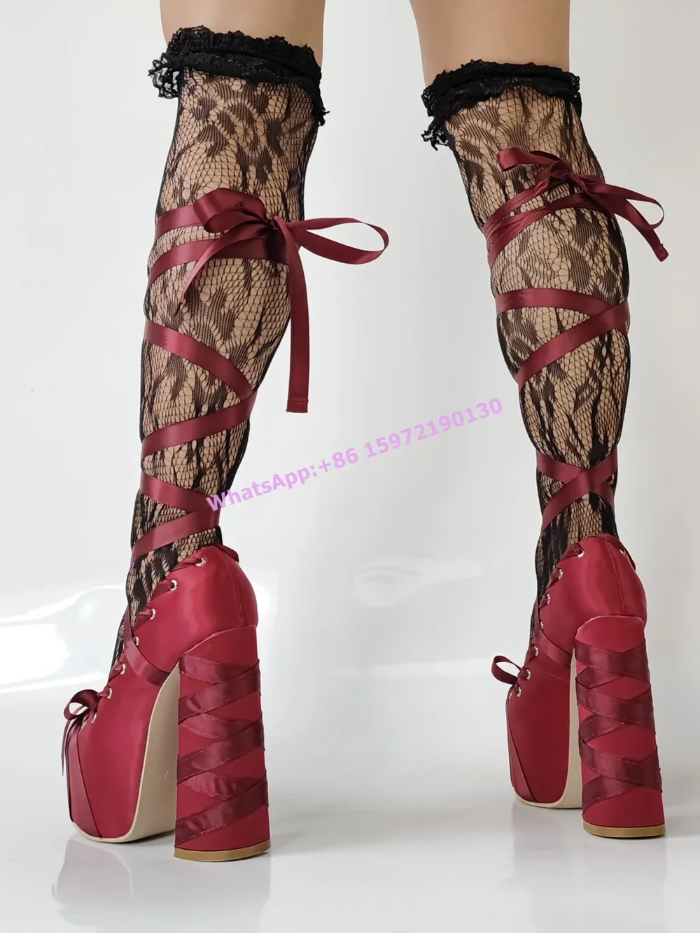 Sepatu pump Platform pita Sati - Ribbon Tie Heel ulasan dan harga