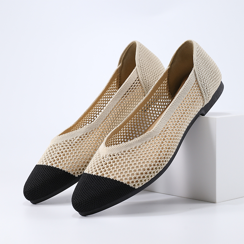 Sepatu Wanita Slip-On Ujung Ru - Women Shoes Jd ulasan dan harga