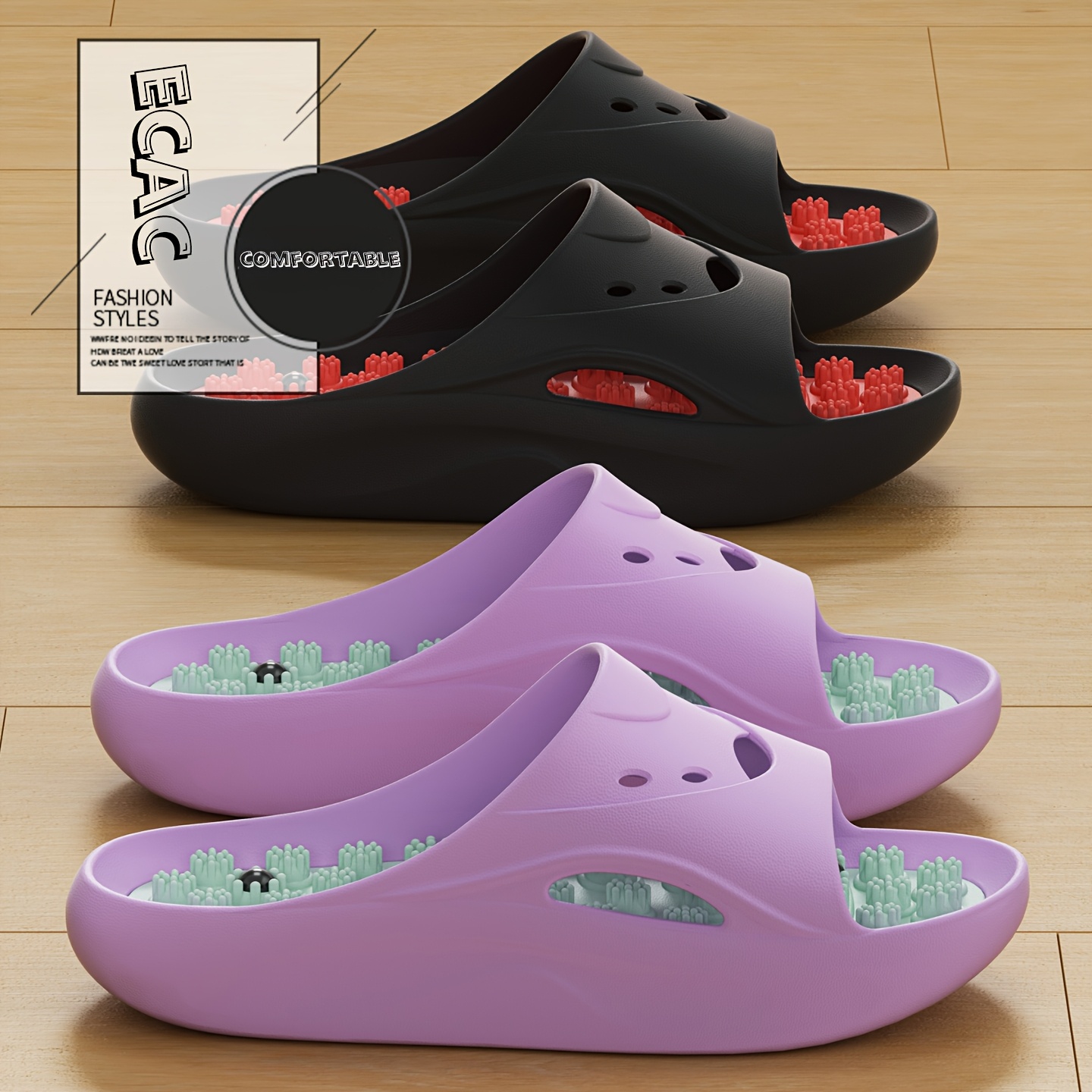 Sandal Pijat EVA Wanita Pria,  - Women'S Shoes To Men'S Size ulasan dan harga