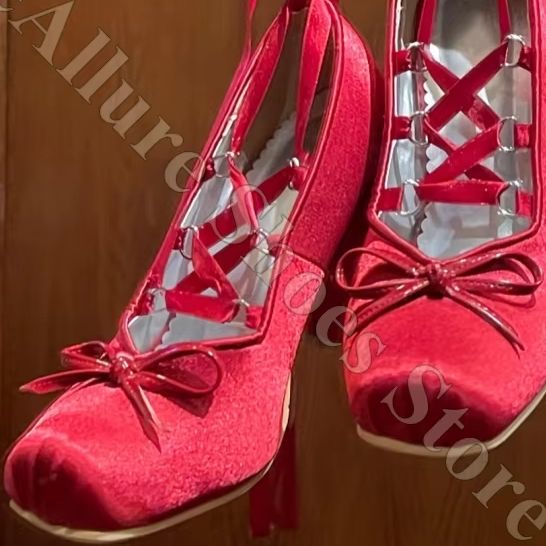 Sepatu Balet Wanita Y2K Satin  - Ribbon Tie Heel ulasan dan harga