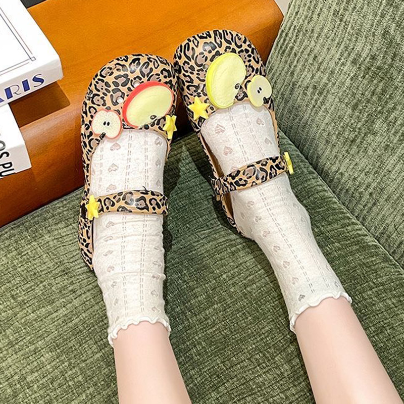 Sepatu Balet Motif Leopard Ret - Women Shoes Japan ulasan dan harga