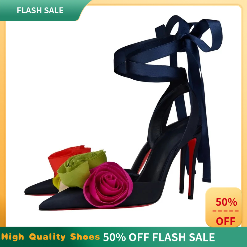 Sepatu Hak Tinggi Wanita Elega - Ribbon Tie Heel ulasan dan harga