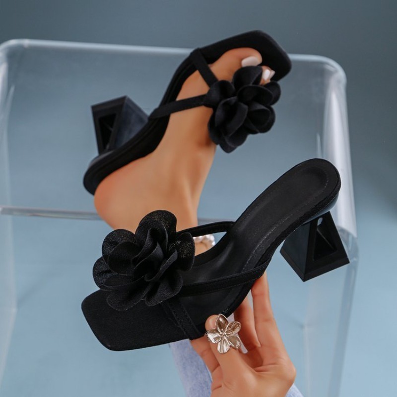 Sandal Dekorasi Bunga 3D Wanit - Women'S Shoes Quality ulasan dan harga